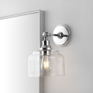 SAFAVIEH Lighting Lansor Wall Sconce - 8" x 9.5" x 11.5"