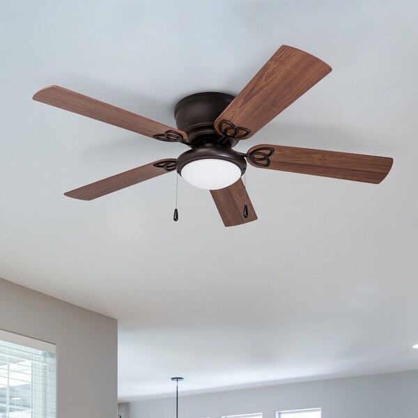 Prominence Home Benton 52-inch Bronze Hugger LED Ceiling Fan. Opens flyout.