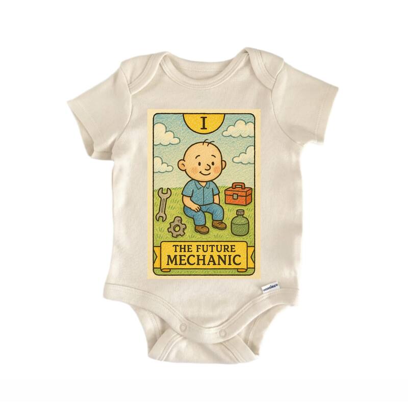 Future Mechanic Tarot - Baby Bodysuit - Blue - 0-3M
