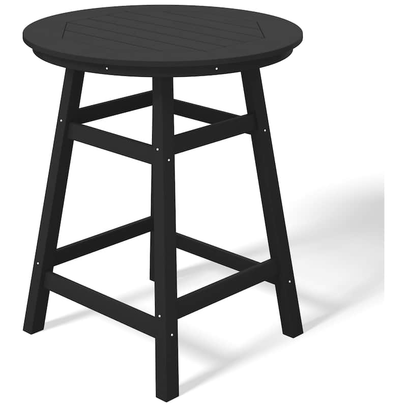 Polytrends Laguna Hdpe All Weather Outdoor Patio 35" Round Counter Table