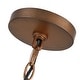 preview thumbnail 10 of 23, Artisan Antique Bronze Metal Drum Chandelier Light - Antique bronze