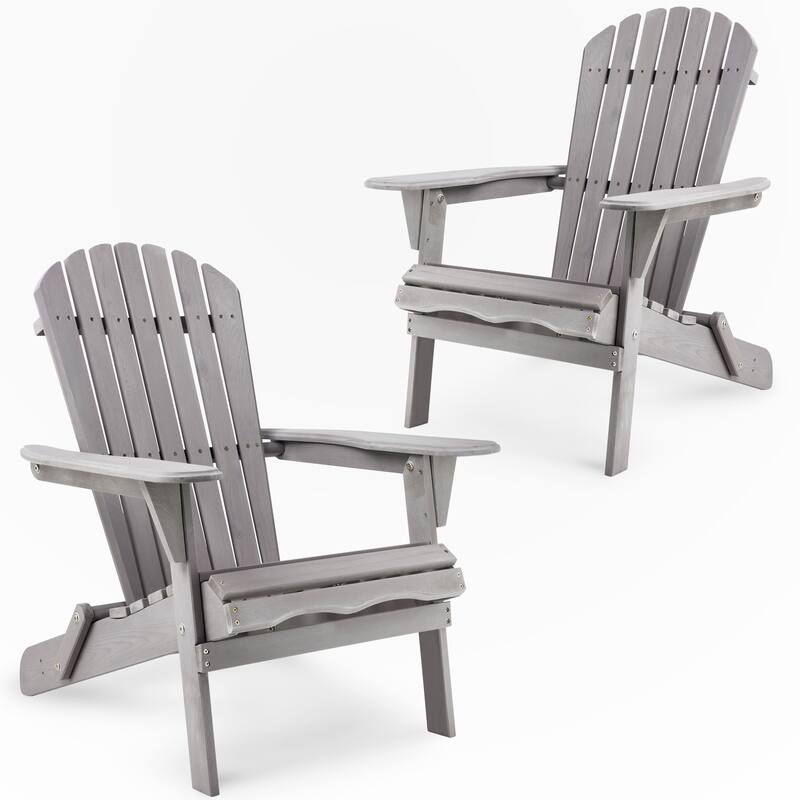 Set of 2 Wooden Outdoor Folding Chair