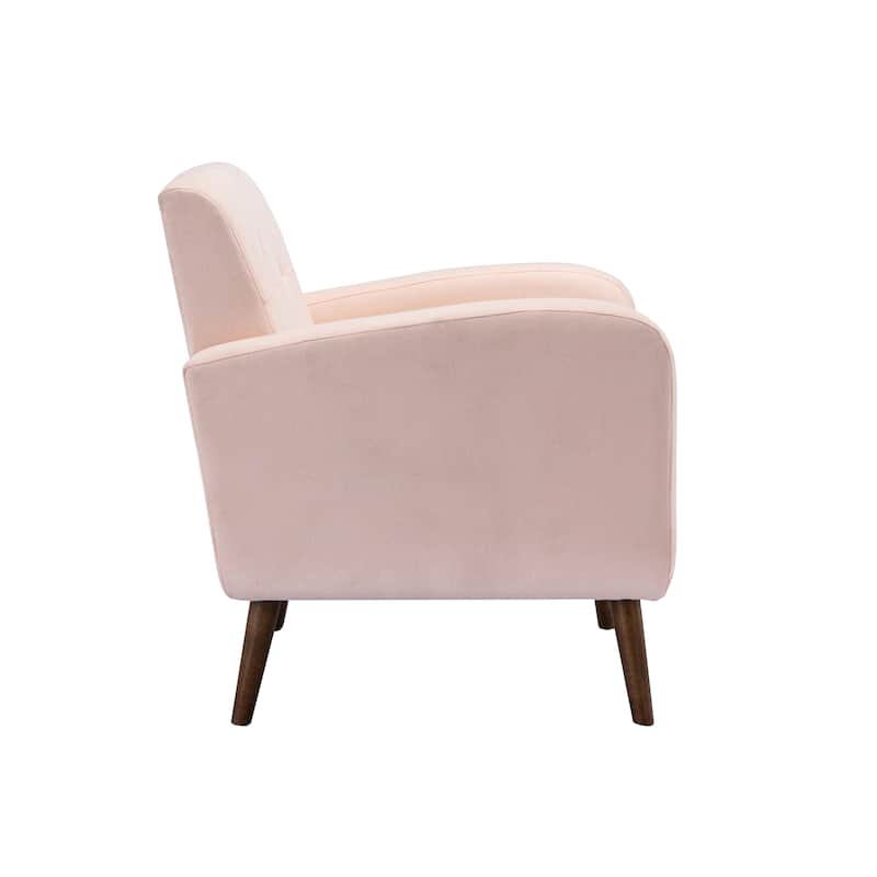 Porthos Home Ezio Fabric Accent Chair with Rubberwood Legs