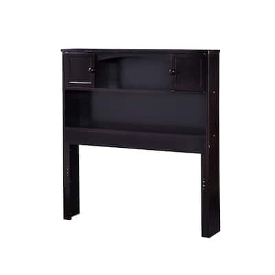 Twin Headboard - Baroque Design, Solid Wood Frame, USB Charger, Bed Mount - HomeStock