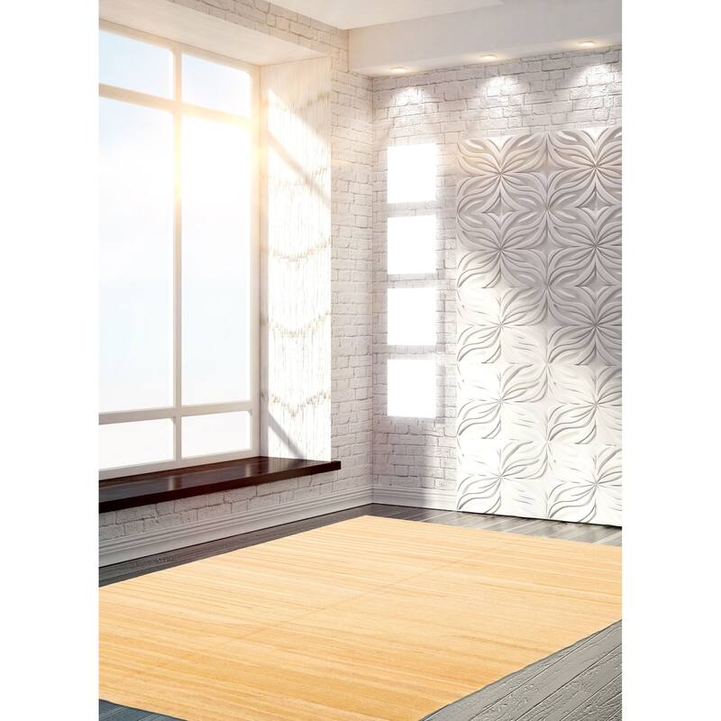 ECARPETGALLERY Flat-Weave Ankara FW Beige Wool Kilim - 5'5 x 8'4