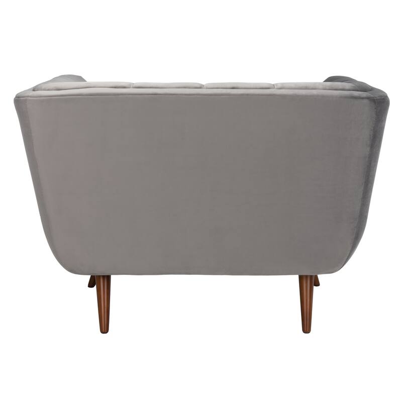 SAFAVIEH Couture Trinchen Mid-Century Tufted Club Chair - 43.3" W x 34.3" L x 28.9" H - 43Wx34Dx29H