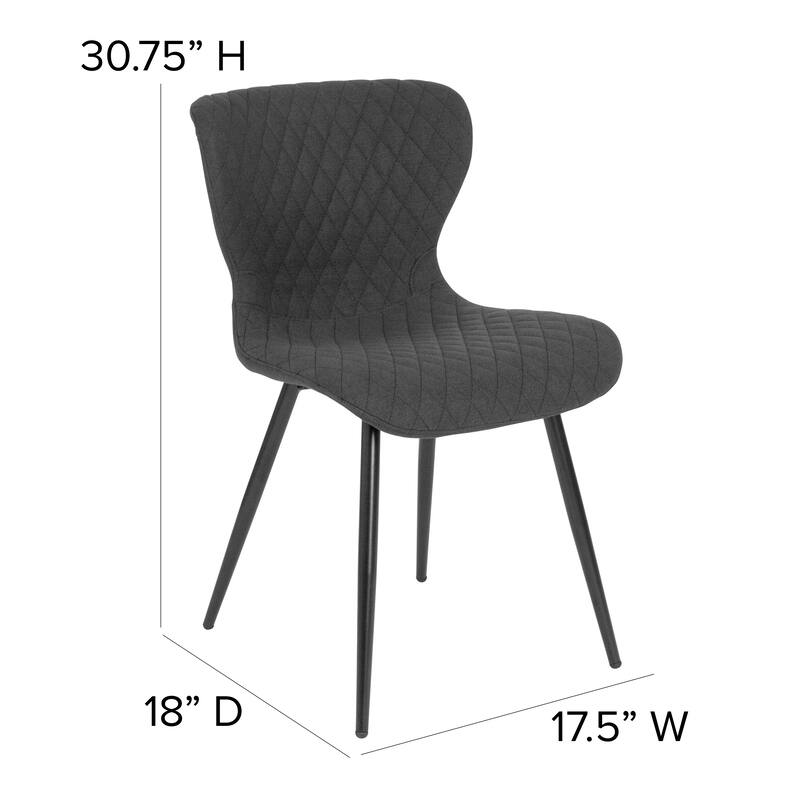 Contemporary Vinyl Upholstered Chair