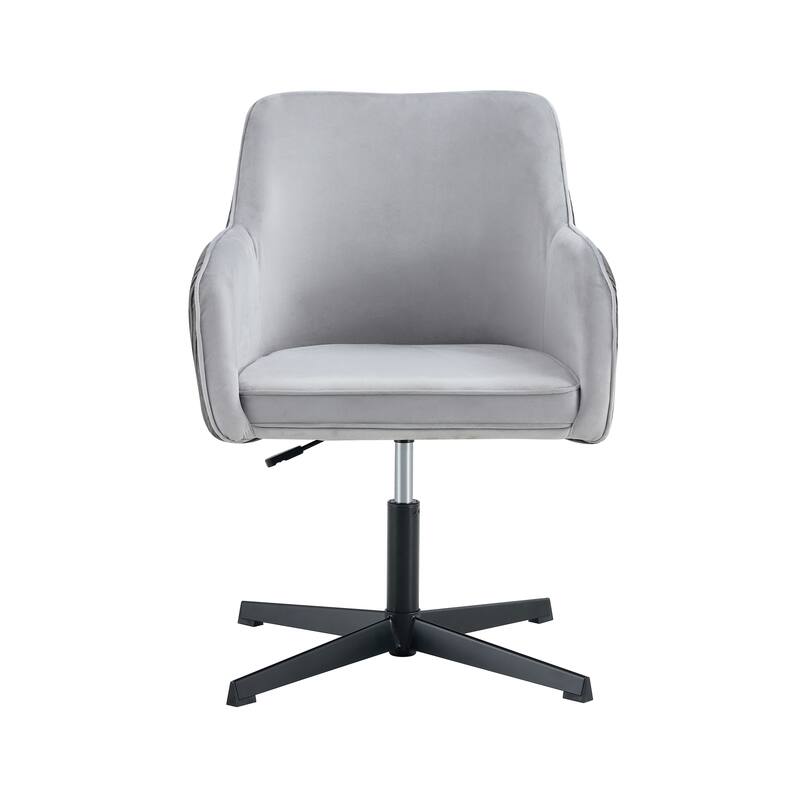 Modern Wheelless Office Chair Home Office Upholstered Chair with Metal Legs, for Bedroom Reception Room Living Room