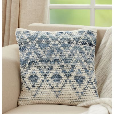 Throw Pillow With Diamond Chindi Design