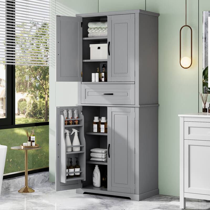 Bathroom Storage Cabinet With Multi-Functional Storage Space