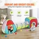 preview thumbnail 19 of 26, Kids Play Tent with Tunnel, Basketball Hoop for Boys, Girls, Babies and Toddlers, Indoor/Outdoor Pop Up Playhouse