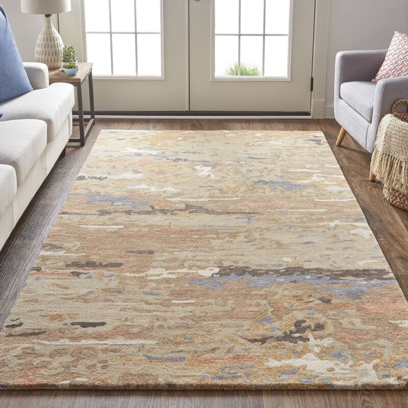 Sofa Abstract Stain Resistant Area Rug By HomeRoots - 2' x 3'