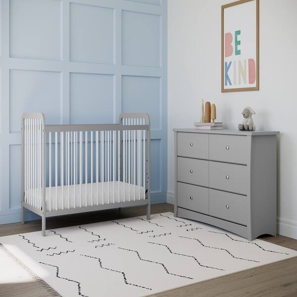 Crescent 6 Drawer Modern Double Dresser White - Bed Bath & Beyond - 38000103