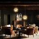 preview thumbnail 17 of 89, 8/9/16-Light Modern Glam Linear Sputnik Globe Pendant Island Light Firework Starburst Crystal Chandelier with Crystal Beads