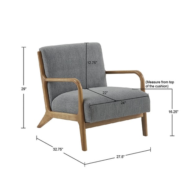 dimension image slide 3 of 5, INK+IVY Novak Lounge Chair