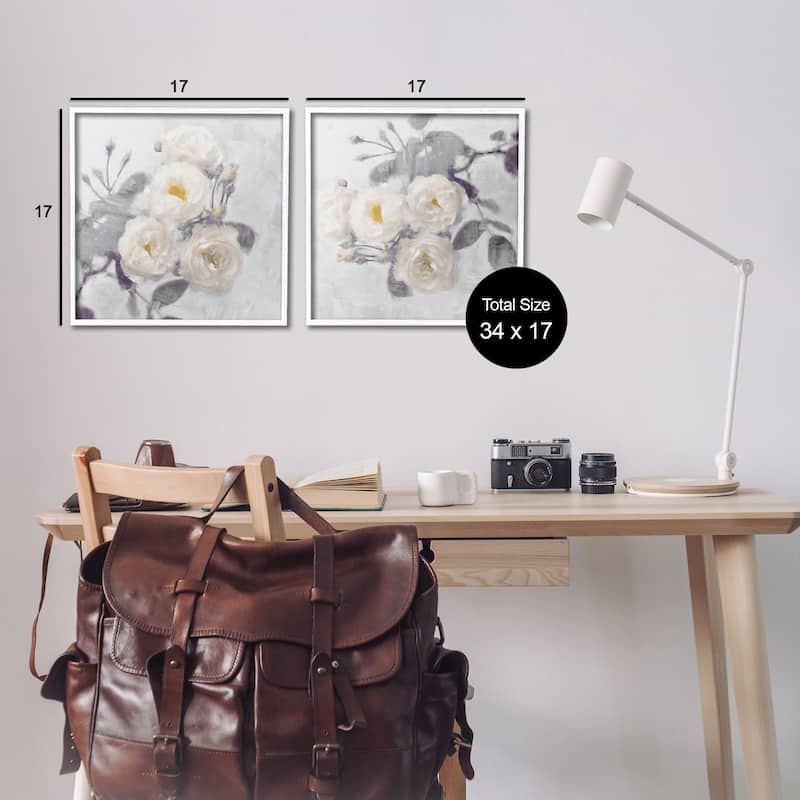 Stupell Country Blossoms Bundle Framed Giclee Art Design By Emily Ford (Set of 2)