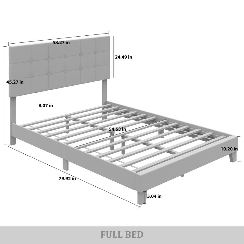 CraftPorch Contemporary Tufted Bed