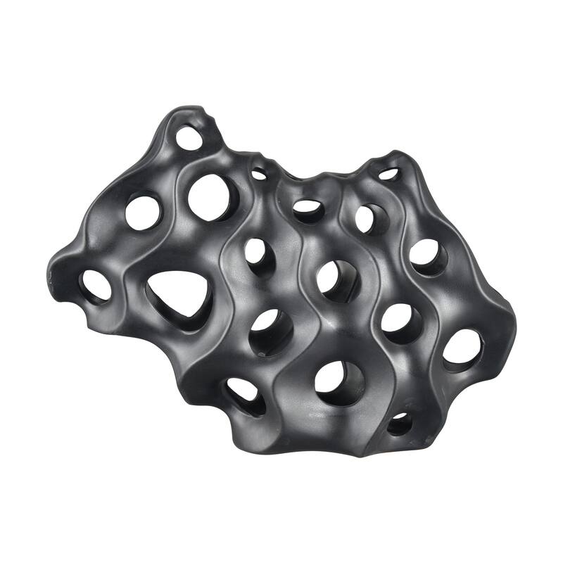 Elk Home Gwin Black Earthenware 16 Inch Wide Sculpture