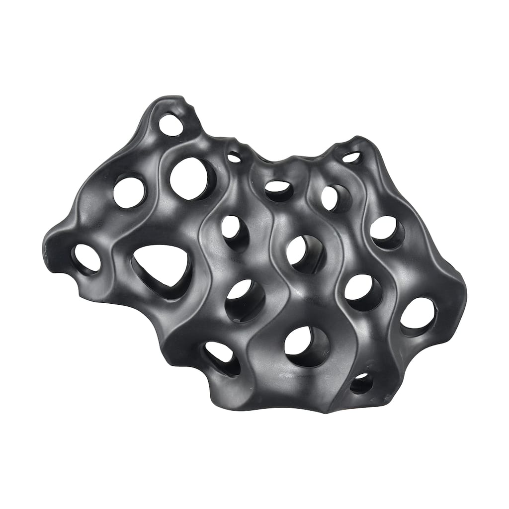 Elk Home Gwin Black Earthenware 16 Inch Wide Sculpture