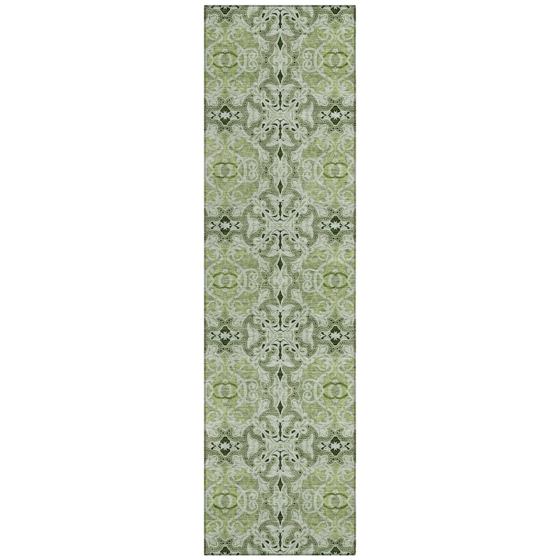 Machine Washable Indoor/ Outdoor Chantille Traditional Medallions Rug