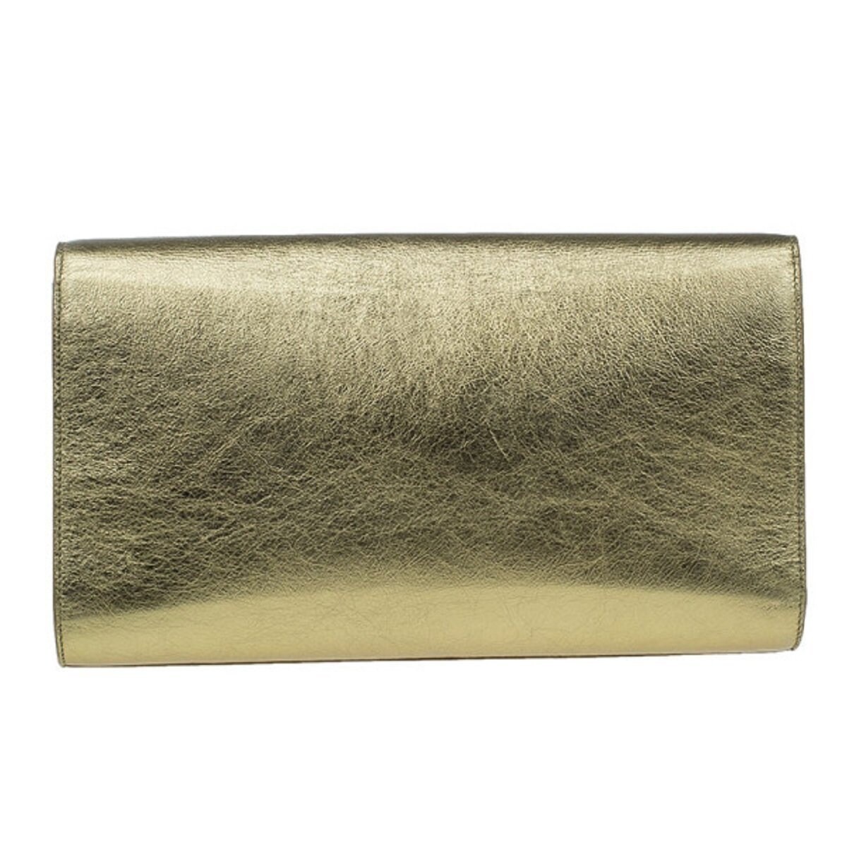 large gold clutch bag