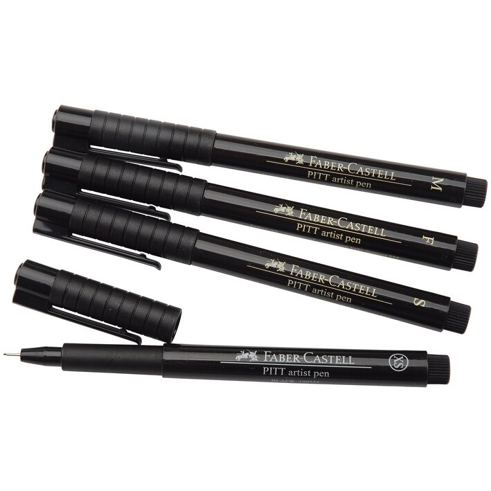 Shop Pitt Artist Manga Drawing Pens 4 Pkg Black Black