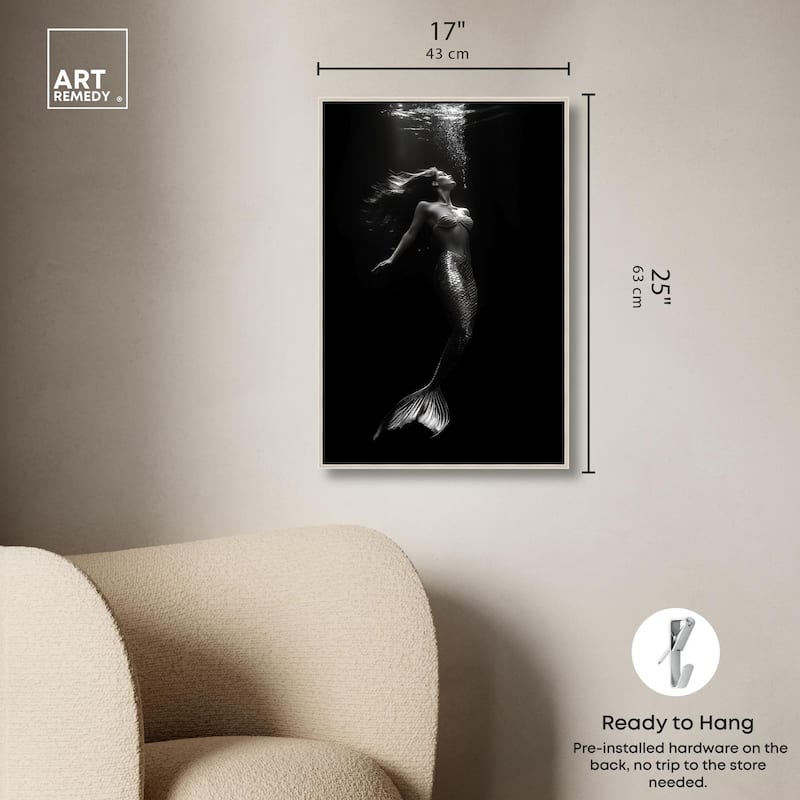 Mermaid Deep Canvas by Art Remedy