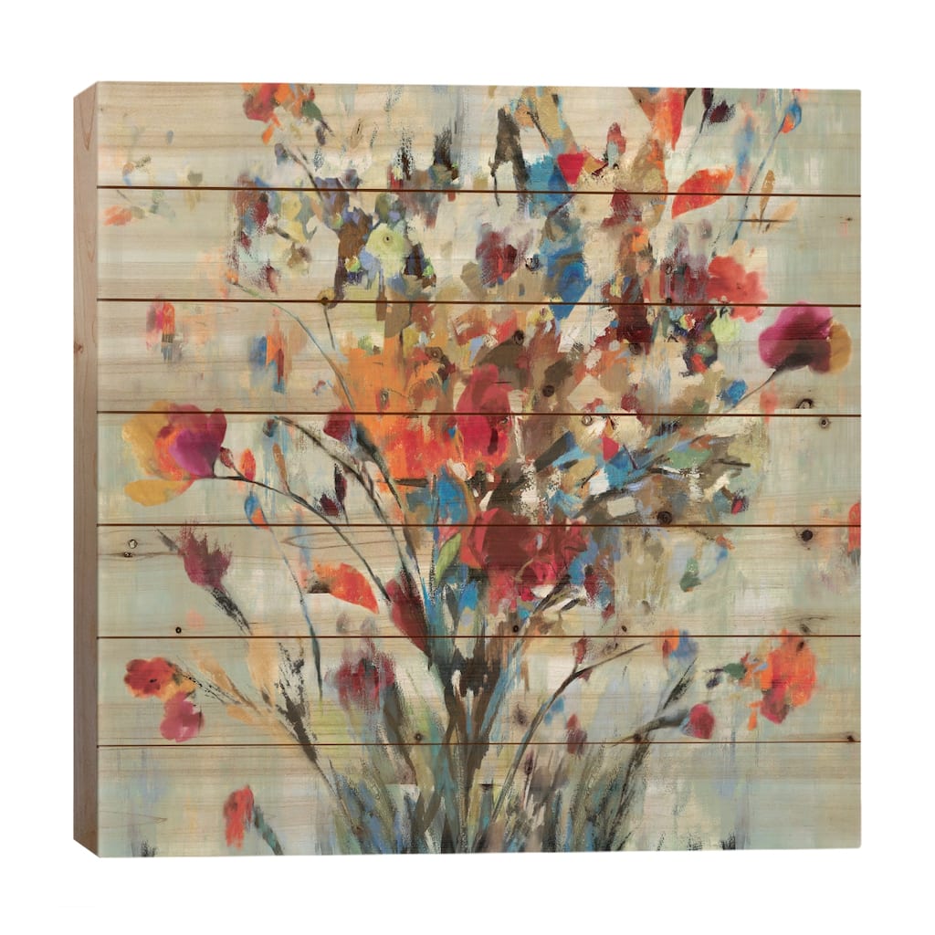 Euphoria Print On Wood by Allison Pearce - Multi-Color