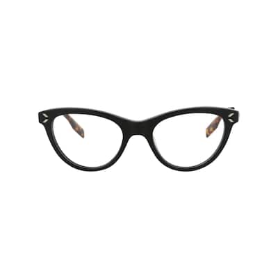 McQ Alexander McQueen Cat Eye-Frame Acetate Optical Frames - Black Ruthenium Transparent - N/A