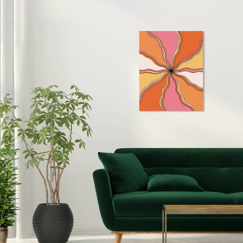 Wynwood Studio Canvas Abstract Slices of my Cake Orange Modern & Contemporary Wall Art Canvas Print - 20 x 24
