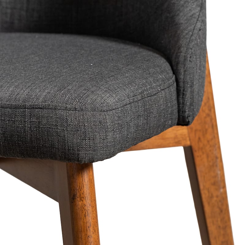 Upholstered Side Chair Dining Chairs Kitchen Chairs with Wood Legs Set of 2