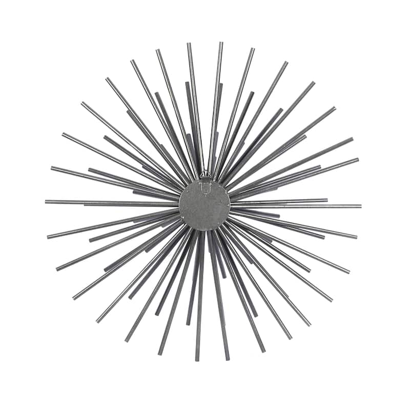 Metal Starburst 3D Home Wall Decor - Set of 3 Black - Roche River Decor
