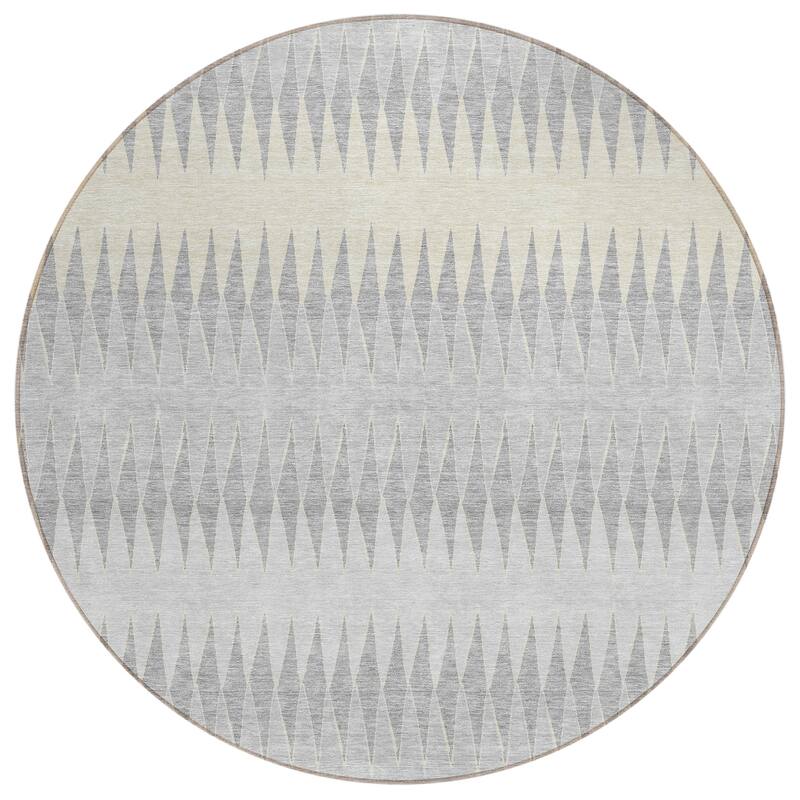 Machine Washable Indoor/ Outdoor Chantille Contemporary Geo Rug