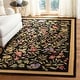 preview thumbnail 46 of 104, SAFAVIEH Handmade Chelsea Jalisa French Country Floral Wool Rug 2'9" x 4'9" - Black - Rectangle