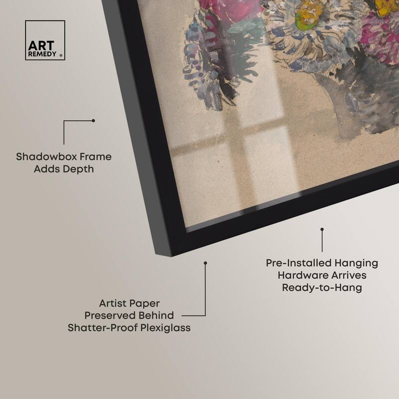 Basket of Flowers Shadowbox by Art Remedy
