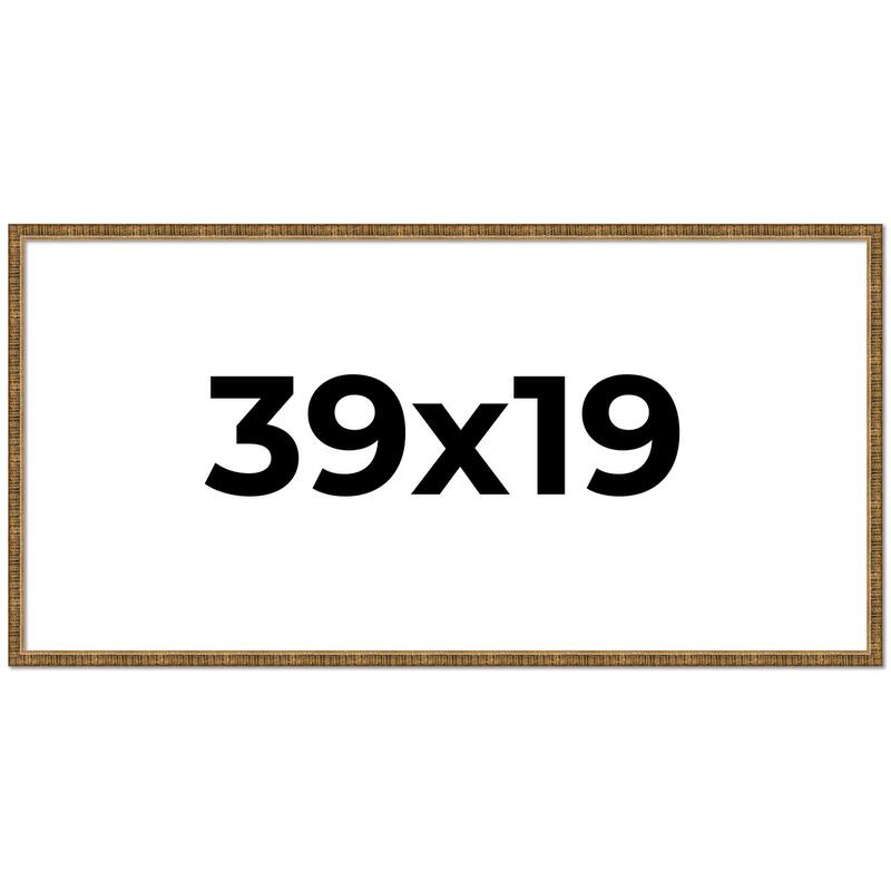 39x19 Frame Gold Picture Frame - Complete Modern Photo Frame Includes
