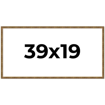 39x19 Frame Gold Picture Frame - Complete Modern Photo Frame Includes