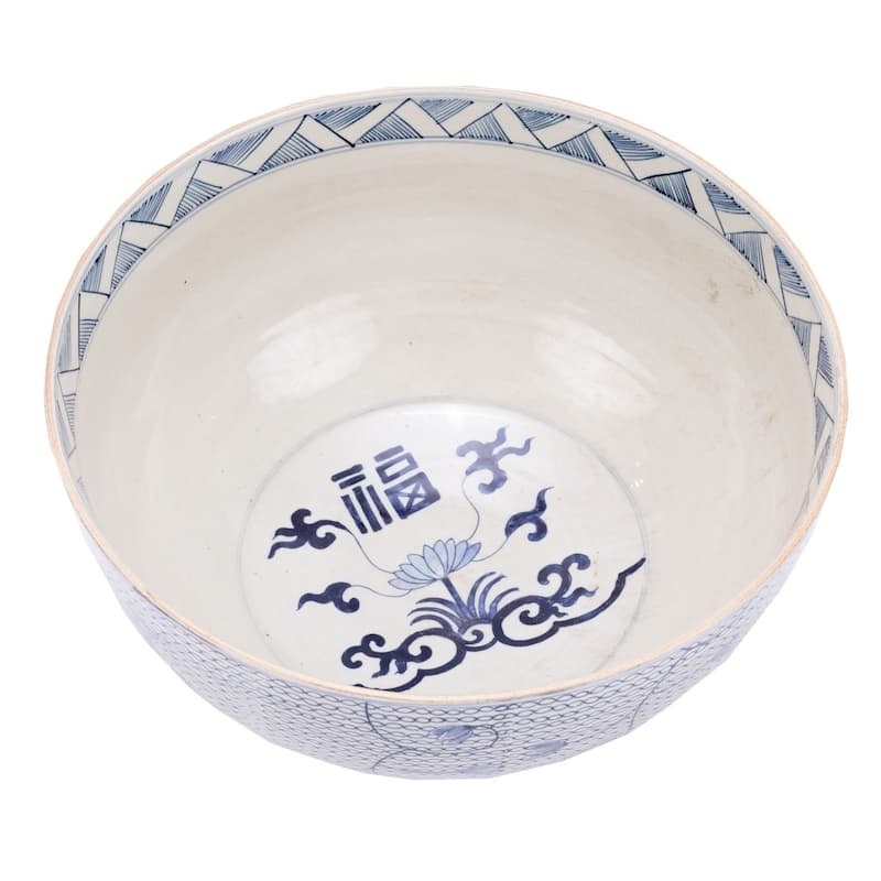 Blue And White Porcelain Chain Bowl