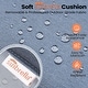 preview thumbnail 11 of 27, Outdoor Patio Bar Stools Aluminum Swivel Bar Chair with Sunbrella Cushion