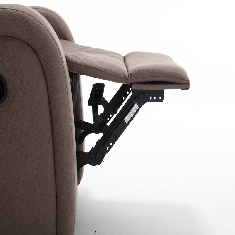 Modern Soft and Faux Leather Manual Recliner Chair