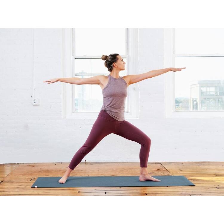 Sol Living Yoga Mat Natural Rubber Non Slip Extra Thick Exercise Mat for Yoga, Pilate, Mediation 24 -in x 72 -in