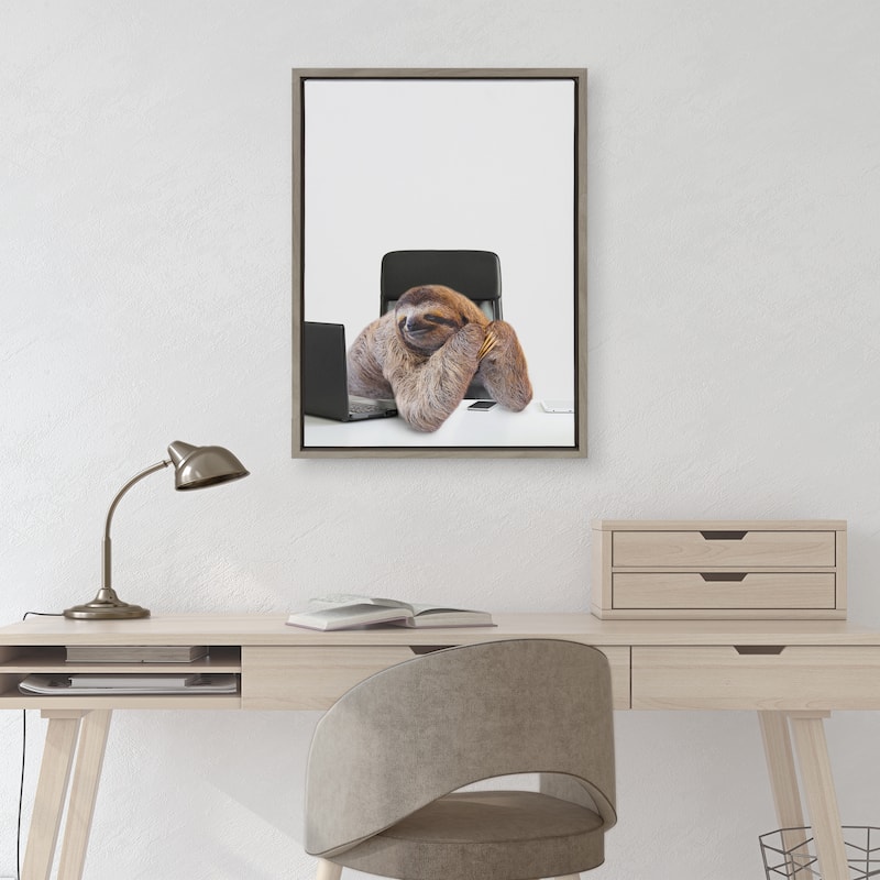 Kate and Laurel Sylvie Sam Framed Canvas by The Creative Bunch Studio