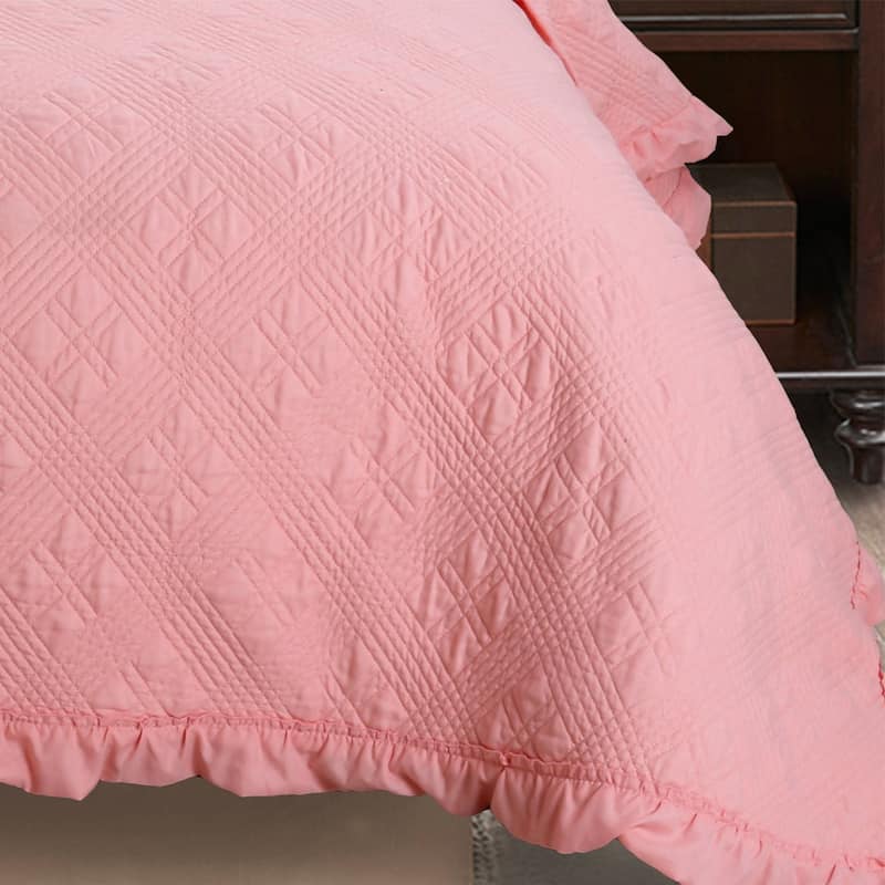 KASENTEX Soft Microfiber Quilt Set Machine Washable Bedspread All Season