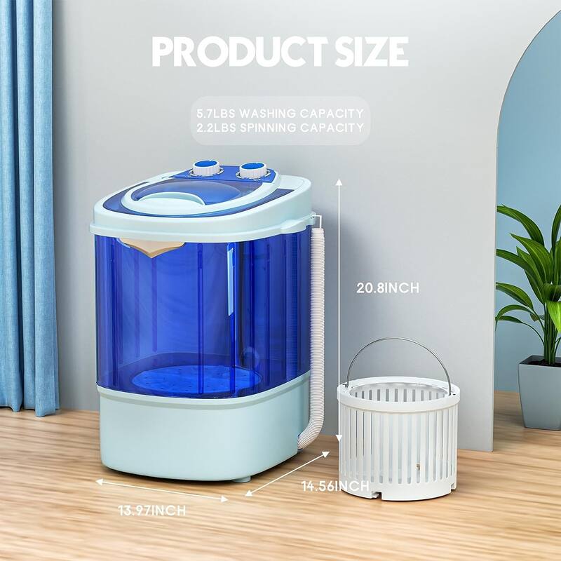 Portable Mini Single Tub 7.9lbs Washing Machine Washer On Sale Bed