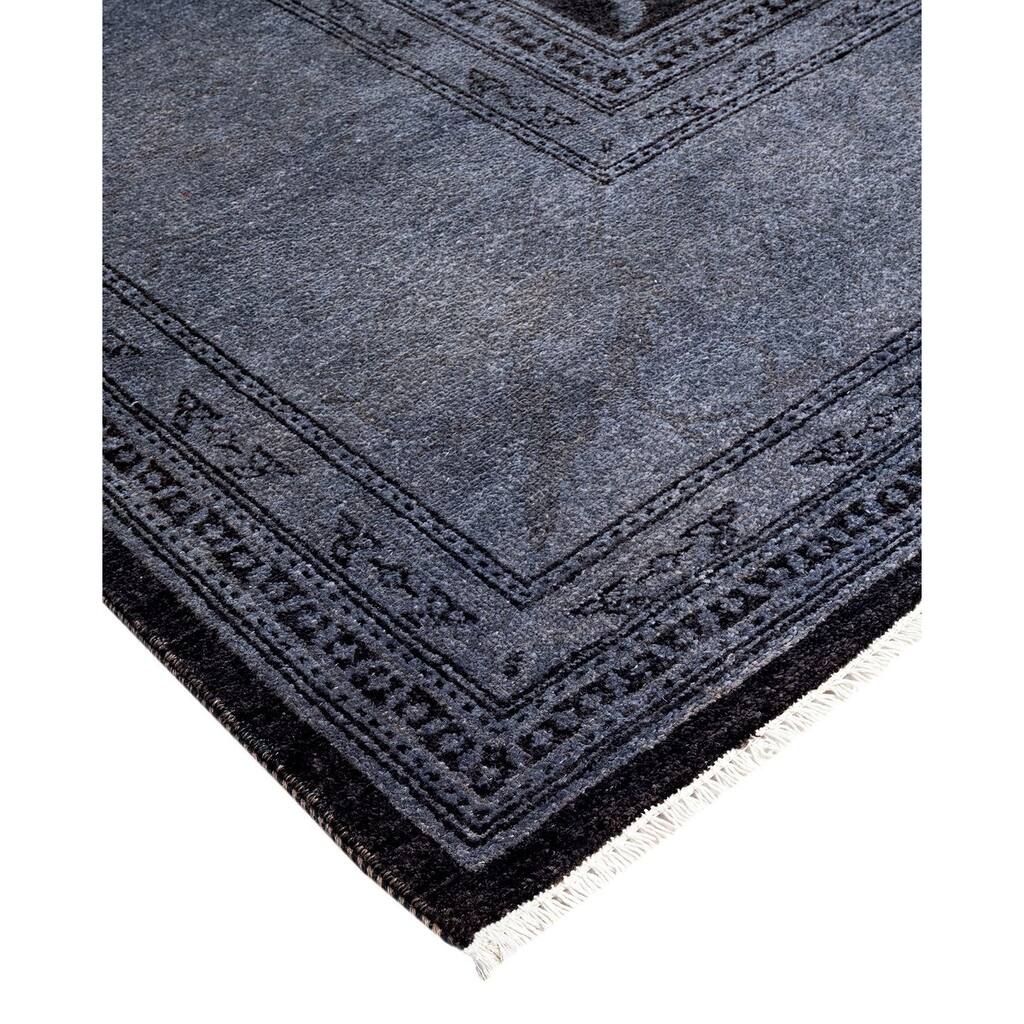 Vibrance, One-of-a-Kind Handmade Area Rug - Black, 8' 0" x 10' 1" - 8' 0" x 10' 1"