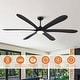 preview thumbnail 20 of 41, 72-inch Driftwood 6-Blade Large DC Ceiling Fan with Light and Remote