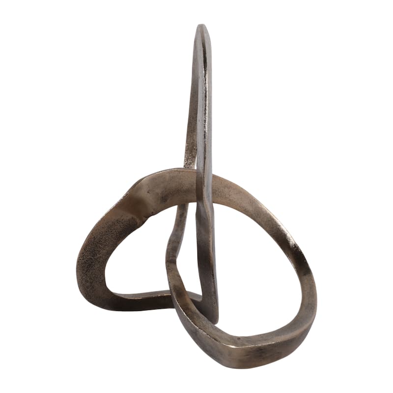 Twisted Knot Decorative Object Sculpture - Abstract Figurine Statue - 10.5"