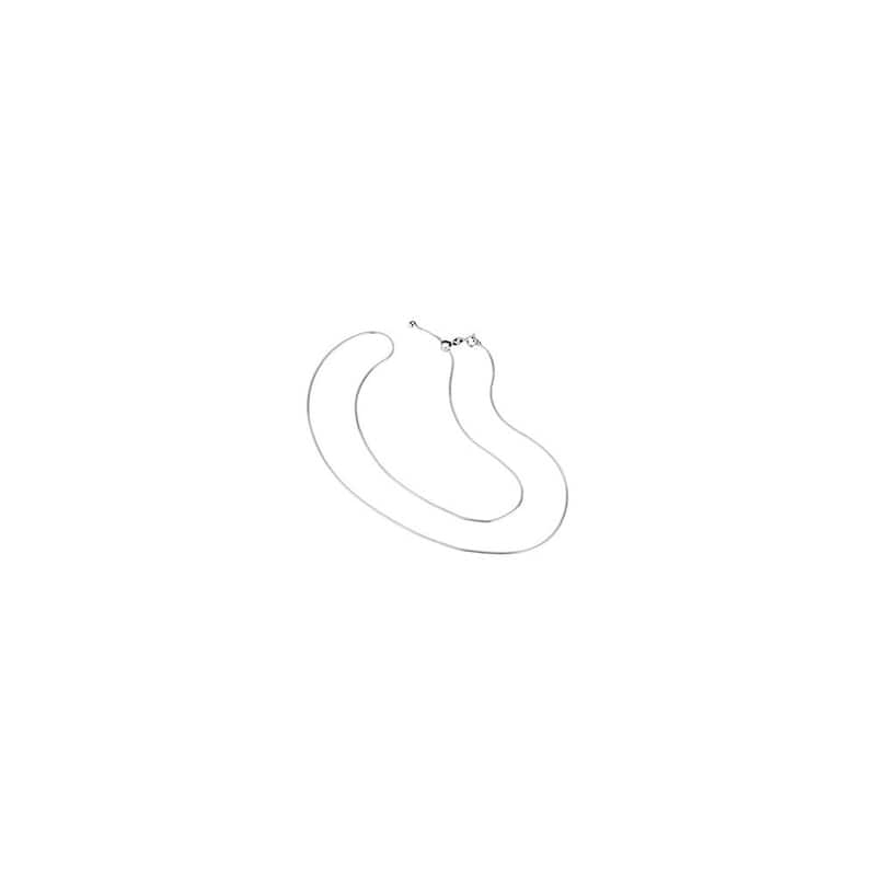 Curata 925 Sterling Silver 22" Adjustable 1mm Snake Chain Necklace