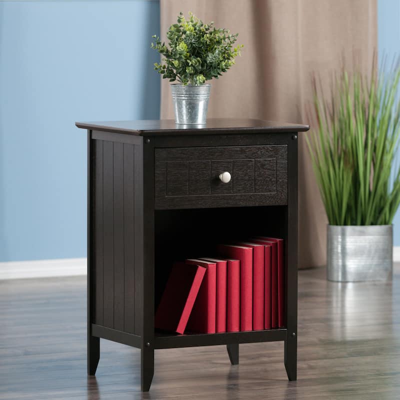 Blair Accent Table, Nightstand, Coffee - 18.9"W x 14.9"D x 25"H