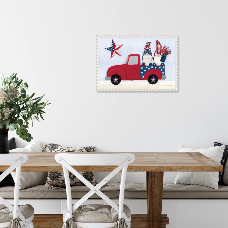 American Gnome II by Yvette St. Amant Framed Canvas Wall Art Print